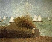 Georges Seurat The Sail boat oil on canvas
